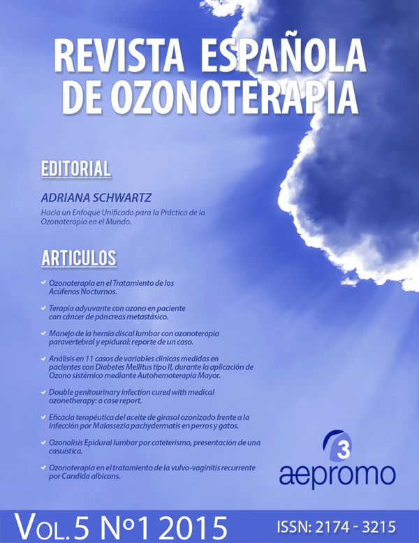 Revista Española de Ozonoterapia  Vol 5, No 1 (2015)
